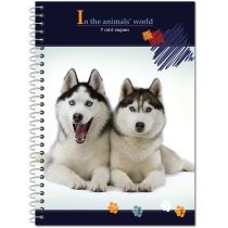 Блокнот "У світі тварин" А6, обкл. -  пластик, 48 арк., асорті