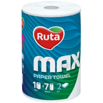 Рушники паперові Ruta Max 1рул 2ш білі