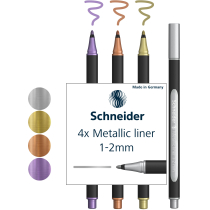 Набір лайнерів металік Schneider Paint-It 1-2 мм 4 шт.