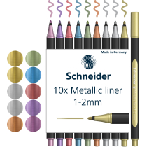 Набір лайнерів металік Schneider Paint-It 1-2 мм 10 шт.