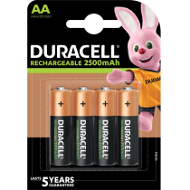 Акумулятор DURACELL HR6 (AA) 2500 mAh 4шт. в упаковці