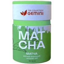 Чай Матча Зеленая Gemini Matcha в тубусе 50г